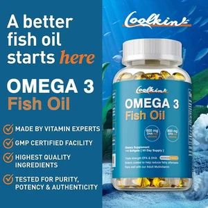 Omega 3 Fish Oil 2000mg - EPA & DHA-Highest Potency,Brain & Joint Support - Picture 1 of 12