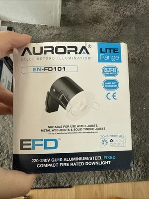 Aurora Enlite EN-FD101W 240V Fire Rated Downlight - White - Image 1 of 3
