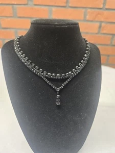 Women's Claires Black Stone Choker - Picture 1 of 2