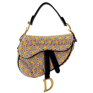 Dior Mini-Satteltasche mehrfarbig Perlen Quaste - Bild 1 von 21