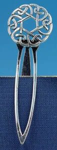 VINTAGE STERLING SILVER BOOKMARK - GEOMETRIC -  8CM -   [104] - Bild 1 von 4