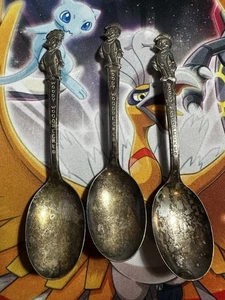 Menge 3 Vintage Woody Specht Löffel Wm A Rogers Oneida Silber Teller IS - Bild 1 von 8