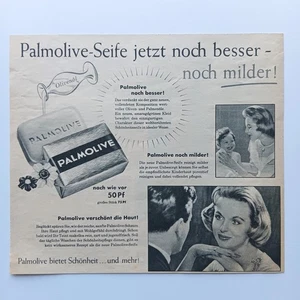 1958 Palmolive Seife Colgate Kosmetik Werbeanzeige Werbung Reklame Advertising - Picture 1 of 1