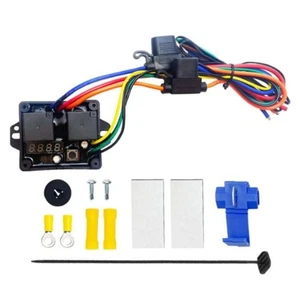 Adjustable Temp Digital Electric Radiator Fan Controller Switch Kit 12V 24V - Picture 1 of 6