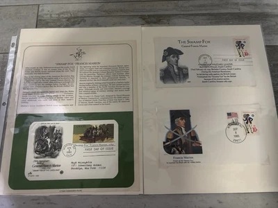 First Day Issue Francis Marion Swamp Fox Stamps - Image 1 of 4