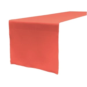 Polyester Poplin Table Runner 14 by 108-Inch, Coral - Picture 1 of 2