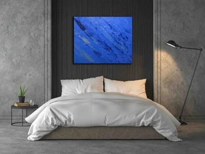 Abstraktes, unikates Leinwandbild "RANA" , Acryl-Malerei, 100x80x2 - Bild 1 von 10