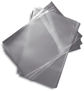 100-Pak =RESEALABLE= Plastic Wrap DVD Sleeves, for 14mm DVD Boxes! - Picture 1 of 1