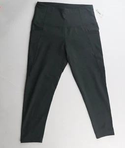 Legging capri para mujer Core 10 cintura alta bolsillo lateral verde oscuro M - Imagen 1 de 10