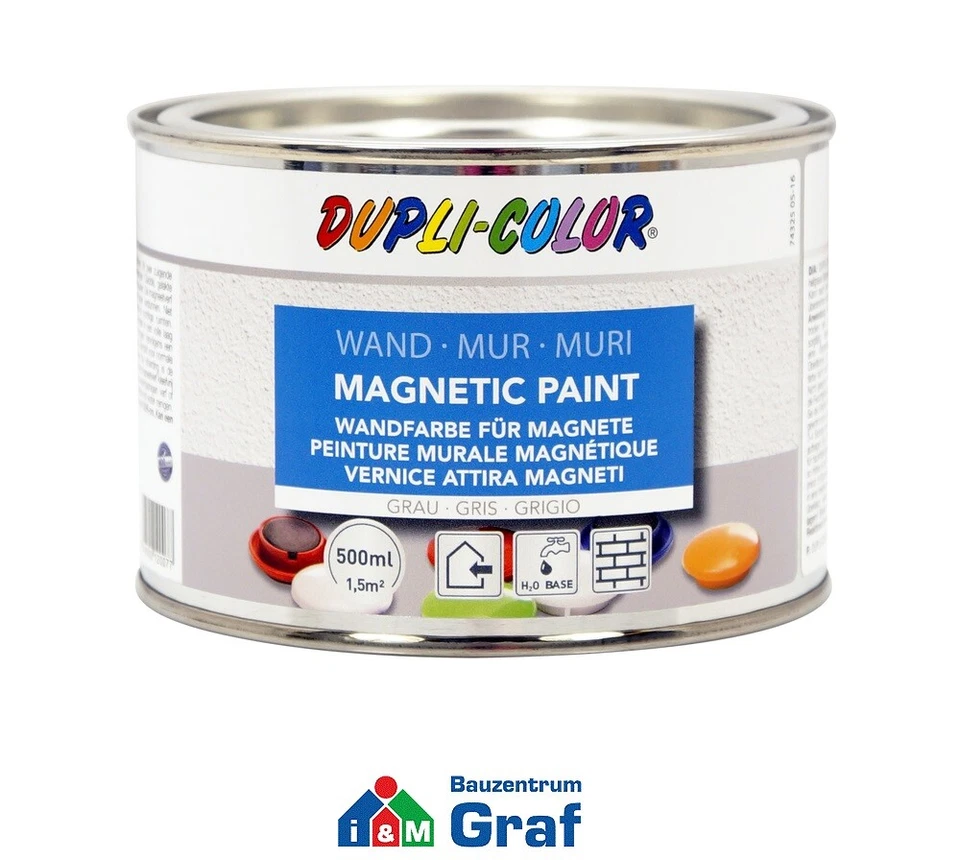 Dupli-Color Magnetico Vernie Streichlack/Parete per Magnete 500ml Grigio /# - Immagine 1 di 1