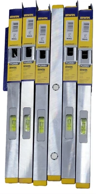 6pk IRWIN Tools 2550 Magnetic Box Beam Level, 16-Inch  - Image 1 of 4