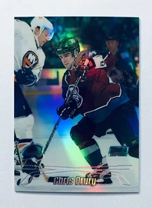 Chris Drury 1999-00 Topps Stadium Club Chrome Refractor Card #36 Colorado - Bild 1 von 2