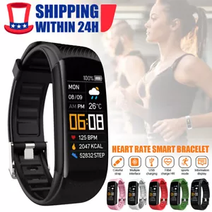 2024 NEW Fit@bit Smart Watch Activity Tracker Fitness Watches Heart Rate Monitor - Picture 1 of 22