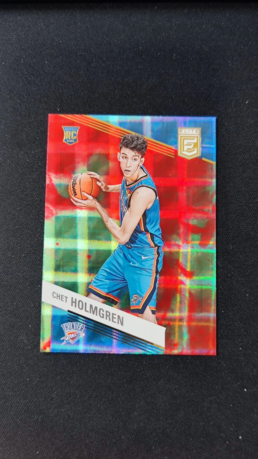 Chet Holmgren 2022-23 Donruss Elite Base Rookie Asia Hyper Red and Green RC #241