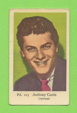 1958 Dutch Gum Card PA #213 Tony Curtis