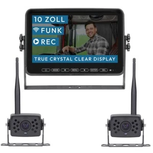 10" FUNK-Set ELEMENT WIRED HD | mit 2 Kameras | Wohnmobil & LKW | 140° - Bild 1 von 1