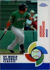 2009 Topps Chrome World Baseball Classic Blue Refractor #W19 Adrian Gonzalez/199