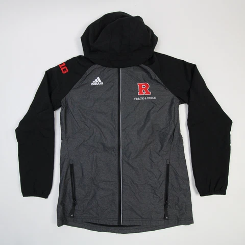 Rutgers Scarlet Knights adidas Jacket Women's Gray/Black New Cover