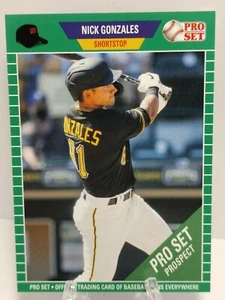 Nick Gonzales RC 2021 Leaf Pro Set Baseball Verde Parallelo Pittsburgh Pirates - Foto 1 di 2