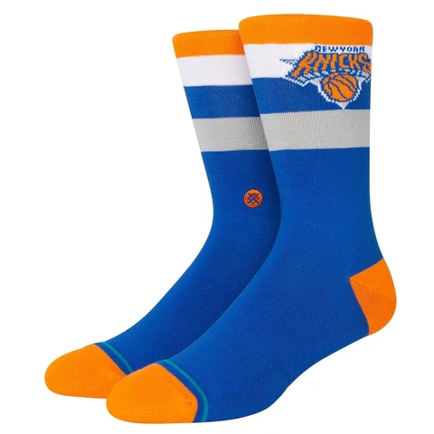 Men's New York Knicks NBA Basketball Stance Stripe Crew Socks - Size Large Cover