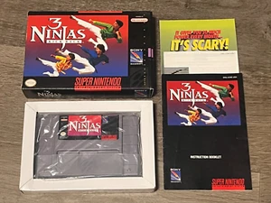 3 Ninjas Kick Back Super Nintendo Snes Completo en Caja Excelente Forma Auténtica - Imagen 1 de 13
