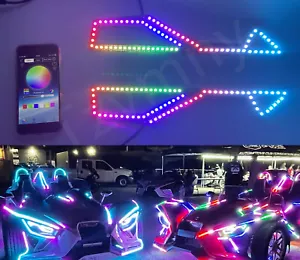 For Polaris Slingshot Headlights CHASING Color Light Angel Eyes HaloLights 2024 - Picture 1 of 12