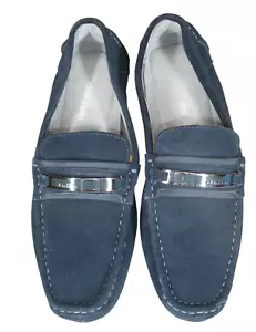 Calvin Klein Miden Marine Wildleder Slipper Freizeit Mokassin Fahren Halbschuhe Schuhe Herren Größe 9 - Bild 1 von 10