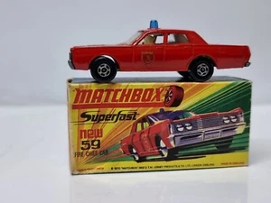 MATCHBOX LESNEY SUPERFAST Nº 59 Mercury Fire Chief en muy buena condición - Imagen 1 de 16