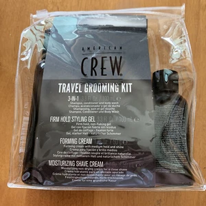 American Crew Travel Grooming Kit Shampoo,Styling Gel, Form & Shaving Cream (C) - Picture 1 of 7