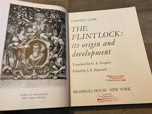 The Flintlock Its Origin And Development Torsten Lenk Book - Imagen 1 de 7