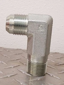2501-L- 04-04 1/4" MP x 1/4" MJIC 90 degree Long (NEW) - Picture 1 of 2