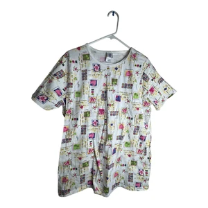Tust My Size 14/16w  women's T-shirt Multicolor floral Blouse - Picture 1 of 3