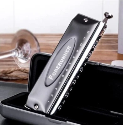 EASTTOP Forerunner Chromatic Harmonica 12Hole Mouth Organ New Style Harmonica