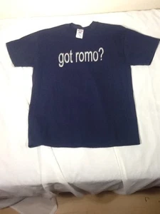 St632 Jerzees Heavy-Weight Cotton Blue Got Romo Shirt Medium Dallas Cowboys - Picture 1 of 6