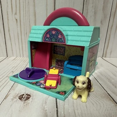 Pound Puppies Mini Hide & Seek House Playset With Polly Pocket Pet Dog 1995 - Image 1 of 4