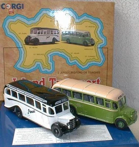 97741- Island Transport 2 x Bedford Coach, Corgi - Bild 1 von 1