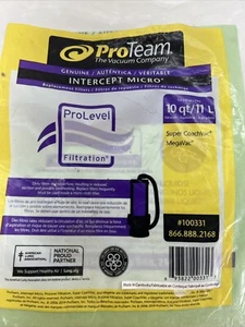 NEW Sealed Proteam 100331 Vacuum Bags For 10 Qt / 11 L Backpack Vacuums- 10 Pack - Picture 1 of 2