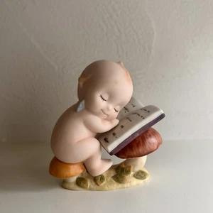 Rose O'Neill kewpie "Sleep Time" Kato Kogei Porcelain Bisque Doll Japan - Picture 1 of 5