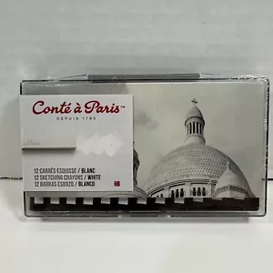 Conte A Paris Crayons - White Blanc HB Box of 12 New Sealed - Picture 1 of 5