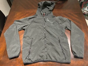 Nike Running Jacket USATF Womens Size M Windrunner Charcoal Gray 589246-015 - Picture 1 of 8
