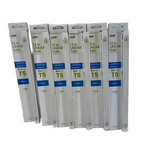 6 Pack Feit Electric Linear Fluorescent Lights Bulb Non-Dimmable T5 8W F8T5/D - Picture 1 of 4