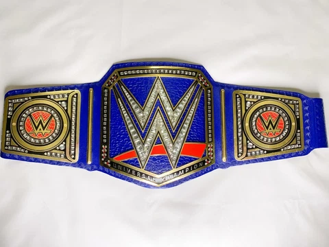 Universal Championship Replica Title Belt Blue Brass 2MM Brass Adult Size Cover