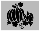 Fall Pumpkin with Leaves Stencil 11" x 8.5" Custom Stencil FAST FREE SHIPPING