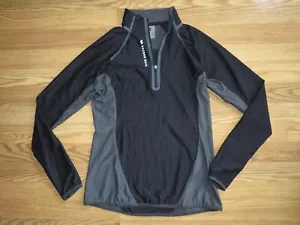 SECOND SKIN Pullover Womens Medium 1/4 Zip Training Long Sleeve Shirt Cycling - Picture 1 of 10