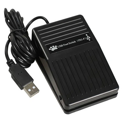 USB Single Foot Switch Pedal Control Pre-Program Key Mouse For Keyboard PC Game. - Image 1 of 4