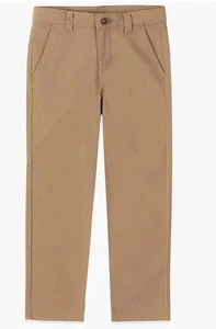 Nwt Chaps Boys 7 Khaki Stretch Pants - Picture 1 of 8