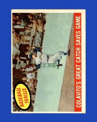 1959 Topps Set-Break #462 Colavito's Great Catch VG-VGEX *GMCARDS* - Image 1 of 2