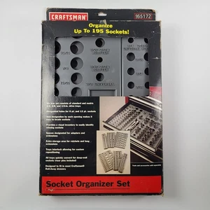 CRAFTSMAN Tool Ratchet Socket Set Organizer Divider Std/Metric 9-65172 *Read* - Picture 1 of 13