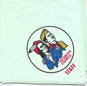 Staff Camp Birch Tecumseh Council Neckerchief Boy Scout of America BSA - Picture 1 of 2