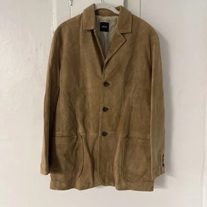 Hugo boss leather suede Safari blazer - Picture 1 of 7